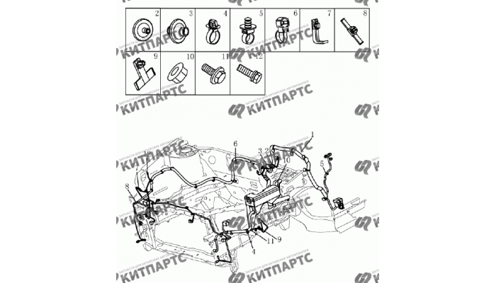 Жгут проводов моторного отсека (1.5L DVVT) Geely Emgrand (EC7)