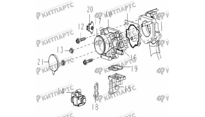 Дроссель (EURO II) Geely Otaka (CK)